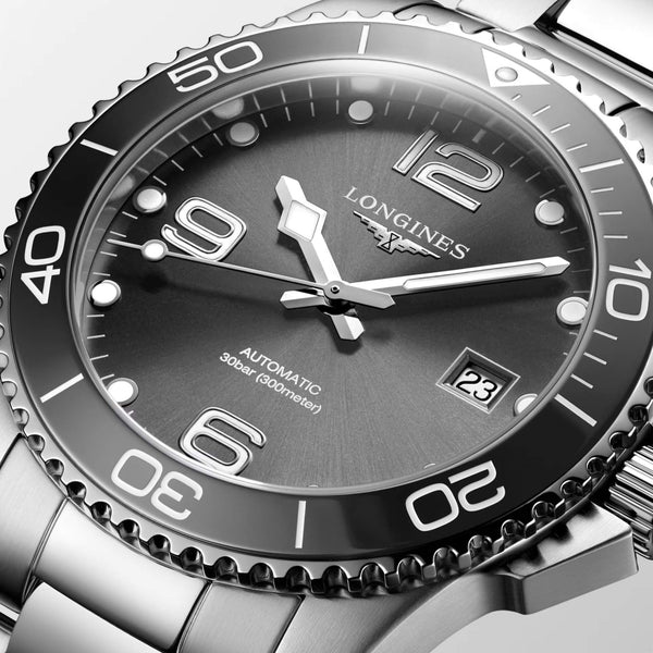 LONGINES 浪琴深海征服者系列浪鬼陶瓷潛水機械錶 41mm L37814766 - 新萬國鐘錶
