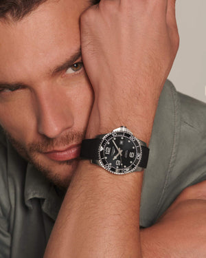 LONGINES 浪琴深海征服者系列浪鬼陶瓷潛水機械錶 43mm L37824569 - 新萬國鐘錶