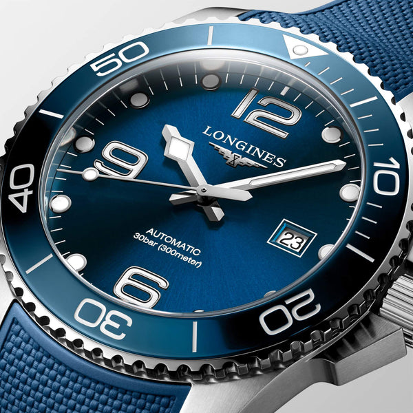 LONGINES 浪琴深海征服者系列浪鬼陶瓷潛水機械錶 43mm L37824969 - 新萬國鐘錶