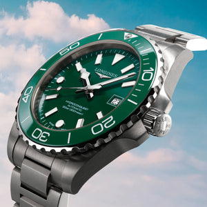 LONGINES 浪琴 HydroConquest 深海征服者系列浪鬼陶瓷潛水機械錶 42mm L37884066 - 新萬國鐘錶