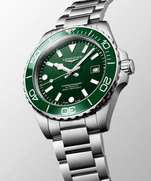 LONGINES 浪琴 HydroConquest 深海征服者系列浪鬼陶瓷潛水機械錶 42mm L37884066 - 新萬國鐘錶