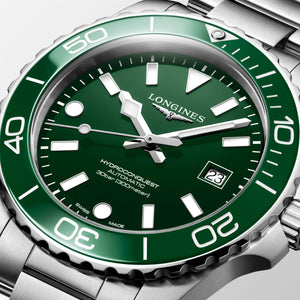 LONGINES 浪琴 HydroConquest 深海征服者系列浪鬼陶瓷潛水機械錶 42mm L37884066 - 新萬國鐘錶