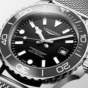 LONGINES 浪琴 HydroConquest 深海征服者系列浪鬼陶瓷潛水機械錶 42mm L37884706 - 新萬國鐘錶