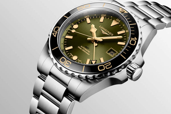 LONGINES 浪琴 HydroConquest GMT深海征服者系列兩地時間浪鬼陶瓷潛水機械錶 41mm L37904066