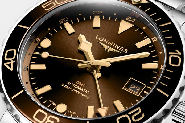 LONGINES 浪琴 HydroConquest GMT深海征服者系列兩地時間浪鬼陶瓷潛水機械錶 41mm L37904666