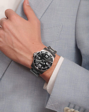 LONGINES 浪琴深海征服者系列浪鬼石英潛水錶 44mm L38404566 - 新萬國鐘錶