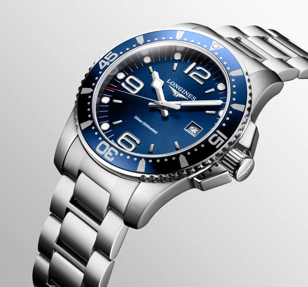 LONGINES 浪琴深海征服者系列石英機芯潛水錶 44mm L38404966 - 新萬國鐘錶