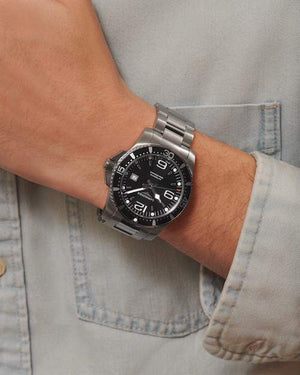 Longines 浪琴深海征服者系列浪鬼陶瓷潛水機械錶 44mm L38414566 - 新萬國鐘錶