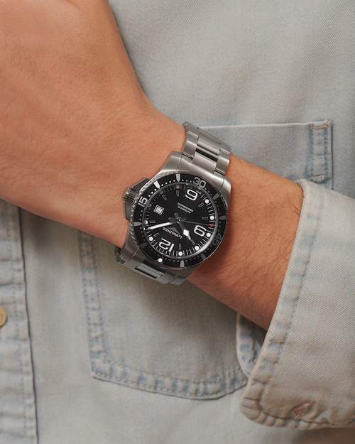 Longines 浪琴深海征服者系列浪鬼陶瓷潛水機械錶 44mm L38414566 - 新萬國鐘錶