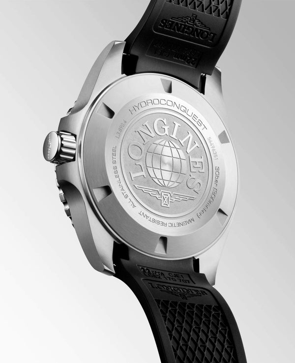 LONGINES 浪琴 HydroConquest GMT深海征服者系列兩地時間浪鬼陶瓷潛水機械錶 43mm L38904569