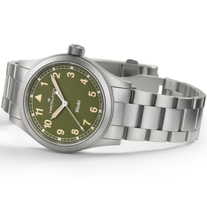 HAMILTON 漢米爾頓 Khaki Field Titanium Auto 卡其野戰鈦金屬石英腕錶 38mm - H69401160 - 新萬國鐘錶