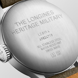 LONGINES 浪琴 Heritage Military 復刻機械軍錶 38.5mm L28194932 - 新萬國鐘錶