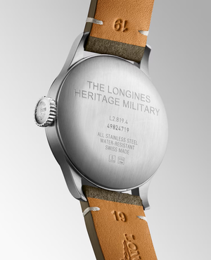 LONGINES 浪琴 Heritage Military 復刻機械軍錶 38.5mm L28194932 - 新萬國鐘錶