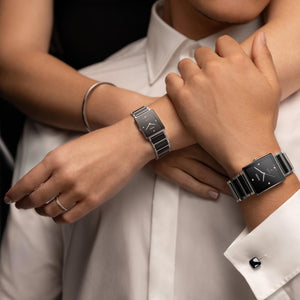 RADO 雷達錶 Integral精密陶瓷系列真鑽方形石英腕錶 23mm R20250712 - 新萬國鐘錶