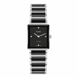 RADO 雷達錶 Integral精密陶瓷系列真鑽方形石英腕錶 23mm R20250712 - 新萬國鐘錶