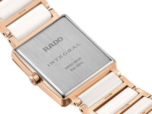 RADO 雷達錶 Integral精密陶瓷系列真鑽珍珠母貝方形石英腕錶 23mm R20251902 - 新萬國鐘錶