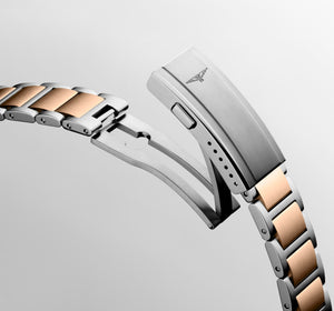 LONGINES 浪琴 HydroConquest 深海征服者系列浪鬼玫瑰金色PVD潛水300米石英錶 42mm L3.769.3.98.7