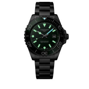 LONGINES 浪琴 HydroConquest 深海征服者系列浪鬼潛水300米石英錶 42mm L3.769.4.06.6