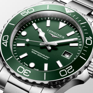 LONGINES 浪琴 HydroConquest 深海征服者系列浪鬼潛水300米石英錶 42mm L3.769.4.06.6 - 新萬國鐘錶