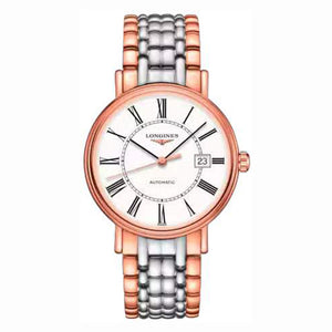 Longines 浪琴 PRESENCE 當代系列PVD玫瑰金機械錶 40mm L49221117