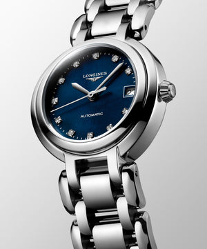 LONGINES 浪琴 PrimaLuna  新月系列珍珠母貝真鑽機械女錶 26.5mm L81114986 - 新萬國鐘錶