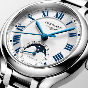 LONGINES 浪琴 PrimaLuna  新月系列羅馬時標月相優雅機械女錶 34mm L81264716