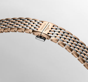 LONGINES 浪琴 LA GRANDE CLASSIQUE 嘉嵐系列超薄鑽面PVD玫瑰金石英腕錶 29mm L45121087