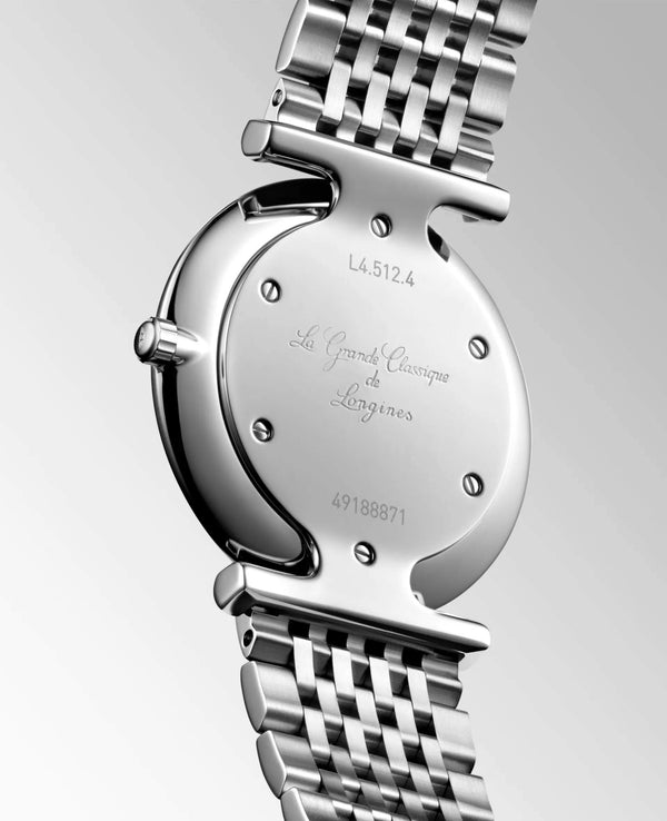 LONGINES 浪琴嘉嵐超薄鑽面石英腕錶 29mm L45124776