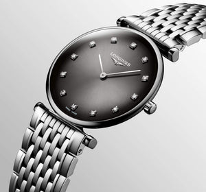LONGINES 浪琴嘉嵐超薄鑽面石英腕錶 29mm L45124776
