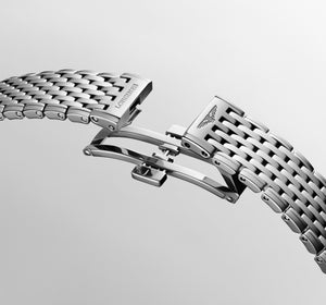 LONGINES 浪琴嘉嵐超薄鑽面石英腕錶 29mm L45124776