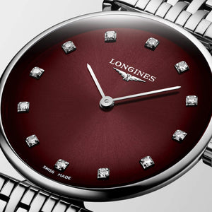 LONGINES 浪琴嘉嵐超薄鑽面石英腕錶 29mm L45124916