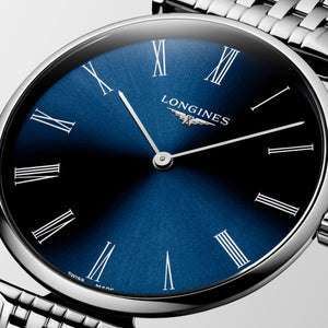 LONGINES 浪琴嘉嵐超薄羅馬刻度石英腕錶 38mm L48664946