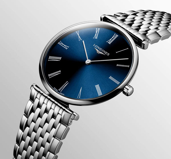 LONGINES 浪琴嘉嵐超薄羅馬刻度石英腕錶 38mm L48664946