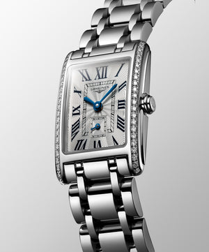 LONGINES 浪琴 DolceVita 多情系列鑽圈石英方形女錶 20.80 x 32mm L52550716 - 新萬國鐘錶