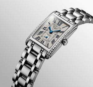 LONGINES 浪琴 DolceVita 多情系列鑽圈石英方形女錶 20.80 x 32mm L52550716 - 新萬國鐘錶