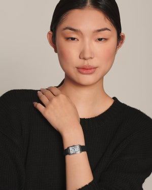 LONGINES 浪琴 DolveVita 多情系列不銹鋼優雅石英腕錶 20.80 X 32.00 mm L5.255.4.71.0