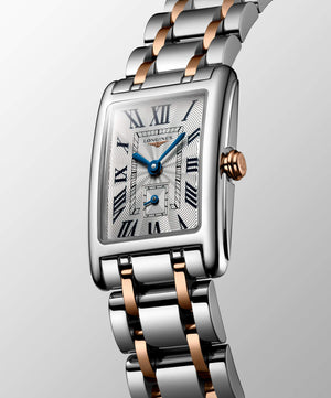 LONGINES 浪琴多情系列18k玫瑰金不銹鋼雙色優雅石英腕錶 20.80 X 32.00 mm L52555717 - 新萬國鐘錶