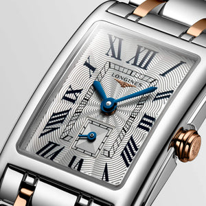 LONGINES 浪琴多情系列18k玫瑰金不銹鋼雙色優雅石英腕錶 20.80 X 32.00 mm L52555717 - 新萬國鐘錶
