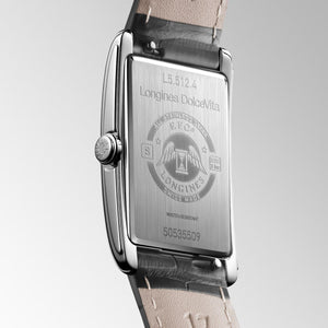 LONGINES 浪琴 Dolve Vita 多情系列優雅方形女士石英腕錶 23.30 x 37.00 mm L55124752 - 新萬國鐘錶