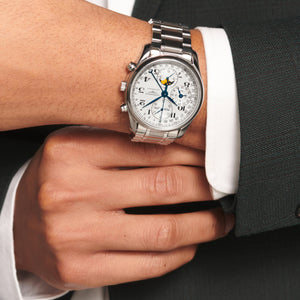 LONGINES Master 浪琴巨擘系列全日曆月相計時碼錶 40mm L26734786 - 新萬國鐘錶