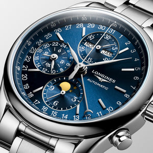 LONGINES Master 浪琴巨擘系列全日曆月相計時碼錶 40mm L26734926 - 新萬國鐘錶