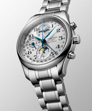 LONGINES 浪琴 Master 巨擘系列全日曆月相計時碼錶 42mm L27734786 - 新萬國鐘錶