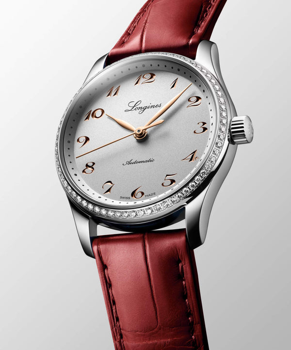 LONGINES 浪琴 Master 巨擘系列不銹鋼鑽圈腕錶 34mm L23570702