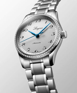 LONGINES 浪琴 Master 巨擘系列不銹鋼鑽圈腕錶 34mm L23570736