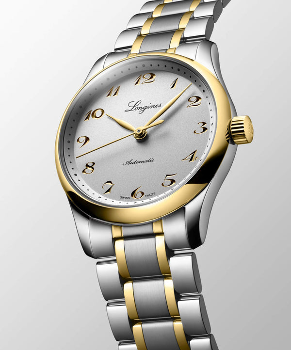 LONGINES 浪琴 Master 巨擘系列不銹鋼及18k黃金腕錶 34mm L23575727