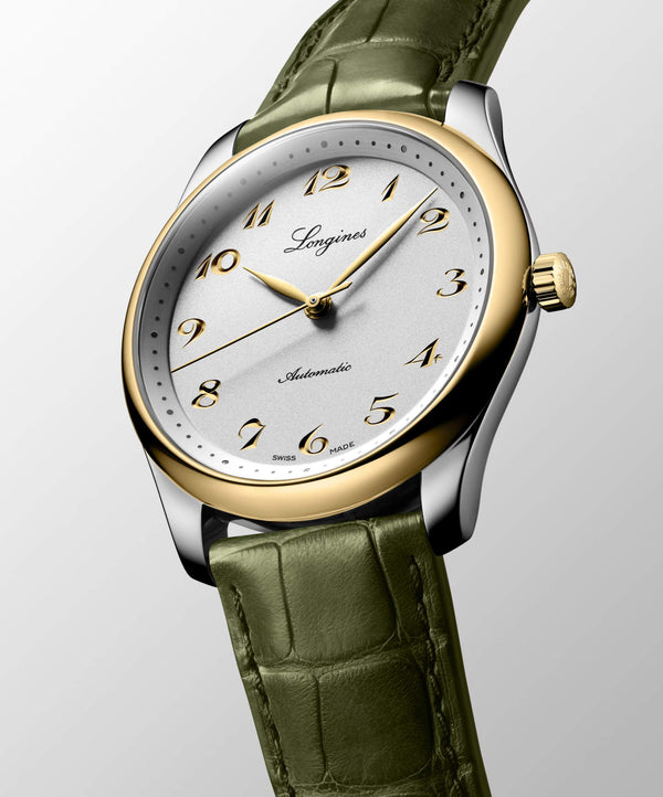 LONGINES 浪琴 Master 巨擘系列不銹鋼及18k黃金腕錶 40mm L27935722