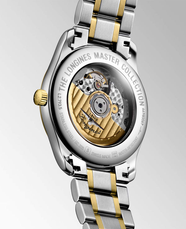LONGINES 浪琴 Master 巨擘系列不銹鋼及18k黃金腕錶 40mm L27935727