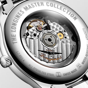 LONGINES 浪琴 MASTER 巨擘系列藍色羅馬字機械腕錶 42mm L28934796 - 新萬國鐘錶