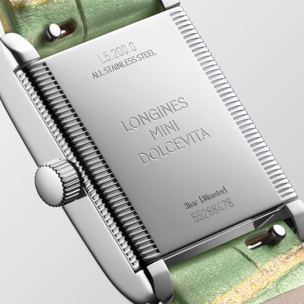 LONGINES 浪琴 Mini DolceVita 迷你多情系列優雅鑽圈石英腕錶 21.50x29.00mm L52000052