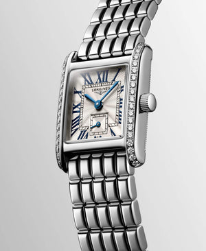 LONGINES 浪琴 Mini DolceVita 迷你多情系列優雅鑽圈石英腕錶 21.50x29.00mm L52000716
